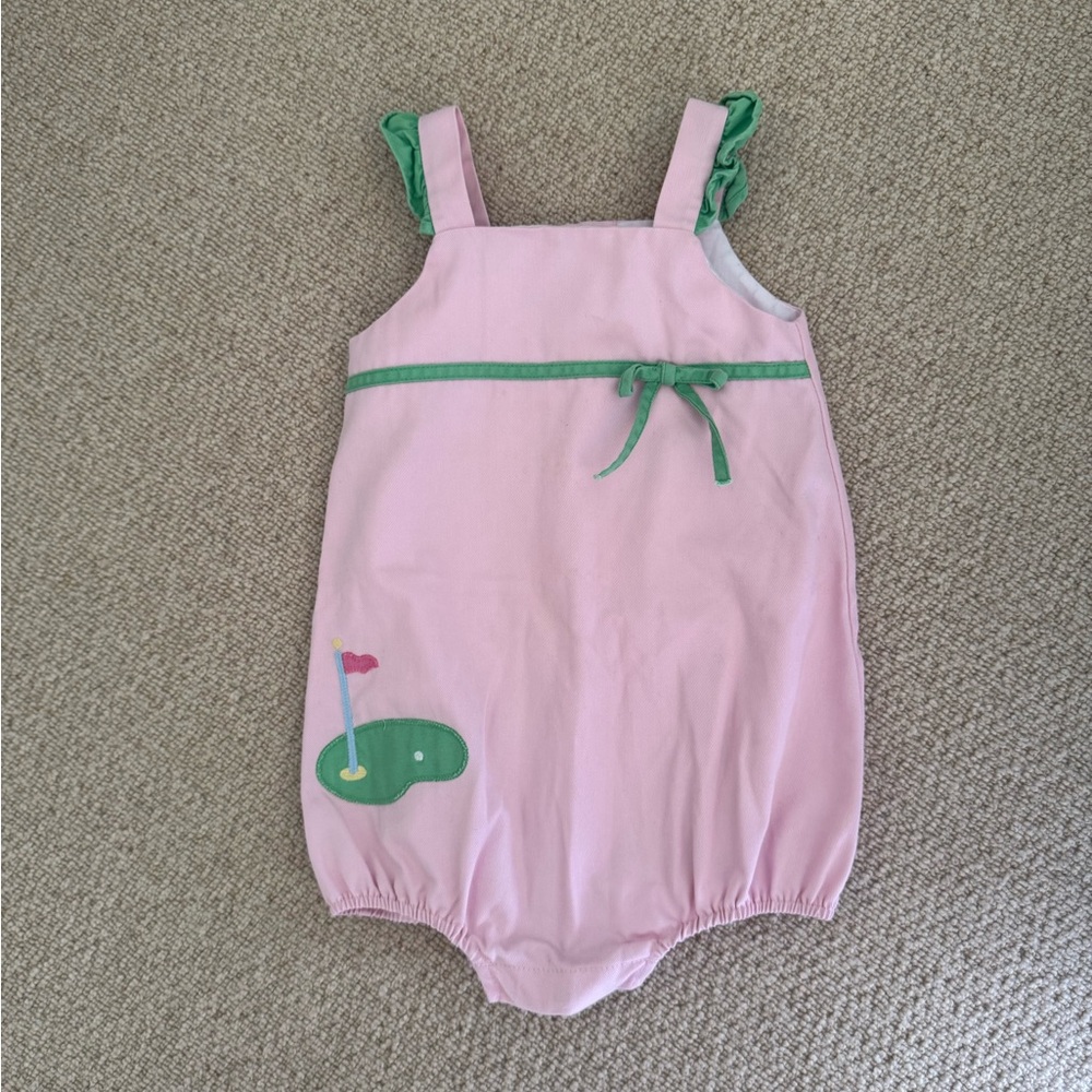 Little English Pink and Green Golf One Piece